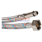 Гибкая подводка для смесителя 1/2"*М10 (пара),  50см., гайка латунь, ELKA серия LUX (упак. 100шт)