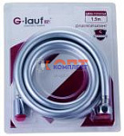 Шланг G.Lauf для душа Imp*Imp 150 см URG-1314, антитвист, усиленный 12 бар, ПВХ серебро