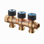 Коллектор бронзовый OV Multidis 3/4"x3/4" - 3 отвода ЕВРОКОНУС