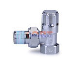 Клапан ручной настроечный УГЛОВОЙ НИЖНИЙ 1/2 LUX  с доп. уплотнением ViEiR (10/100шт)