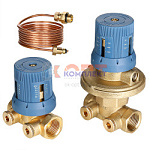 Автоматич. регулятор перепада  давл. в компл. с запорно-регулировочным клапаном, 3/4" 50-300 mBar