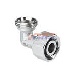 Фитинг резьбовой, угольник под евроконус 3/4"(EK вн.р.)х3/4"(EK нар.р.)