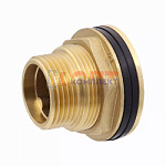 Врезка в бочку с фланцем для резервуара с левой резьбой 1/2" (200/10шт)