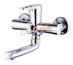 смеситель G.Lauf для ванны с литым пов. изливом 150мм, ø35, встр. переключение NUD3-A045