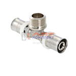 Тройник пресс с переходом на нар. р. 20х1/2"х16