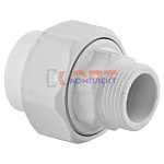 PPR TEBO Муфта пластиковая разъемная нар.р. 20x1/2"  (20/240шт)