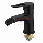 смеситель G.Lauf для биде, ø35, гайка(корона)  ЧЕРНЫЙ