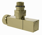 Кран для полотенцесушителя золото 1/2"M x3/4"F (60/2шт)
