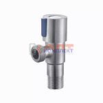 Кран угловой из нерж. стали с керамической кран-буксой 1/2 x 1/2"(100/1пара)