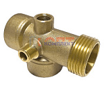 Пятиходовой переходник (пятерник) для насосной станции, длинна 90 мм (1/100шт)