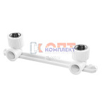 PPR TEBO Планка с водорозетками настенный комп. для смесителя вн.р. 20х1/2"  (6/30шт)