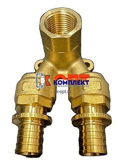 Проточный настенный уголок аксиальный 16x1/2"Fx16 (45/1шт) 3