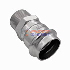 Соединитель прямой с переходом на наружную резьбу76.1x2 1/2"  "VER-PRO"   (4/1шт)