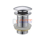 Донный клапан хром НЕРЖАВЕЙКА VR (1/50шт)