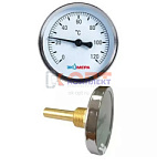 Термометр биметалл Экомера БТ-1-63мм 0-120*С, L=60, заднее (осевое) подключение