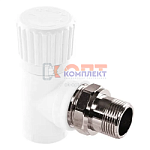 PPR TEBO Вентиль для радиаторов угловой 25x3/4"  (5/45шт)