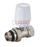 Вентиль ZEGOR ручной регулировки ВЕРХНИЙ ПРЯМОЙ с доп. уплотнением 3/4" (8/72шт)