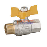 Кран газовый VR вн-нар 1  бабочка (10/60шт)