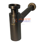 Сифон для раковины, цвет графит (20/1шт)