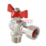 Кран шар. BASE угловой с накидной гайкой 3/4" вн.-нар. (12 /48шт)