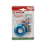 Кран угловой хромированный 1/2 х3/4   VIEIR  хром(120/1шт)