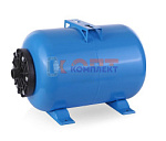 Бак для водоснабжения 80л горизонтальный, ПЛАСТИК фланец 1" 10 бар (гидроаккумулятор) (1шт)