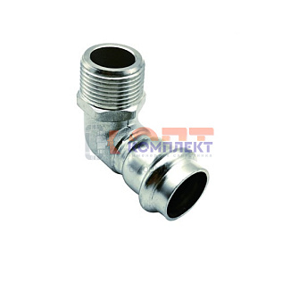 Уголок 90° из нерж. стали   15×1/2" нар. резьба "VER-PRO" (80/5шт) 0