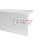Плинтус ПВХ 37мм для скрытой проводки труб до 20мм и кабеля (в95хг37хд2200мм) белый (1/12шт)