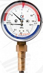 Термоманометр ТМТБ-41Р Dy 100 с нижним подключением 1/2", 10 бар 0-150*