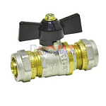 кран шаровой обжим 20*20 (10/100шт)