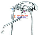 смеситель G.Lauf для ванны с круглым пов. изливом, кер. (1/2) 180°, штоковое переключение JMX7-A605