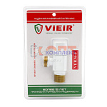 Кран угловой с отражателем1/2"x1/2" БЕЛЫЙ"ViEiR" (120/1шт)