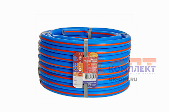 Шланг полив ТЭП с покрытием Soft-touc 3/4" (18-20мм)  армированный, синий (бухта 20м) 0