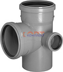 ПП TEBO Крестовина канализ.2-хпл. левая 110-110-50 87,5 град. (1/25шт)