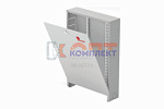 Шкаф коллекторный сталь белый с замком ШРН-2 (550х118х652-715)