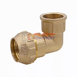 ПНД ЛАТУННЫЙ угольник 25х3/4 внутр.  резьба (5/60шт)