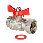 Кран шаровой с накидной гайкой 1/2"x3/4" вн.-вн. (12 /72шт)