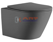 Унитаз подвесной, цвет СЕРЫЙ (1шт)