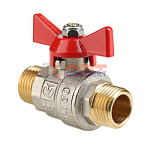 Кран шар. BASE, рукоятка бабочка 1/2" нар.-нар. (12 /192шт)