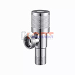 Кран угловой из нерж. стали с керамической кран-буксой, хром 1/2 x3/4" (100/1шт)