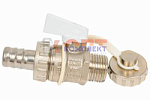 Кран шаровой дренажный TEBO НАР 1/2" (14/112)