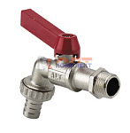 Кран шаровой поливочный с латунным штуцером TEBO НАР 3/4" (4/32)