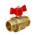 БАЗ латунь кран шаровой 11Б27п1 Ду25 нр/нр бабочка PN40 (25шт)