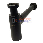 Сифон для раковины, цвет черный (20/1шт)