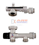 Насосно-смесительный узел для теплого пола СО СМЕЩЕНИЕМ (с эксцентриком) 1" (8/1шт)
