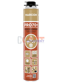 Пена монтажная профессиональная MARCON 70 ULTRA (ВСЕСЕЗОННАЯ)  от -5°С до +35°С  (1000 мл/1028 гр) ( 0
