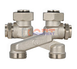 Узел прямой для Х-образного подк рад 3/4х3/4ЕK  (без адаптеров) (5/25шт)