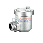 Воздухоотводчик автомат. угловой 1/2" VR никель(1/100шт)
