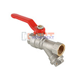 Кран шар. со встроенным фильтром, стальная рукоятка3/4" вн.-вн. (6 /54шт)