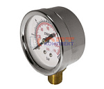 Манометр радиальный (низ) до 12 бар, сталь, диаметр 50 мм, резьба 1/4" (1/200шт)